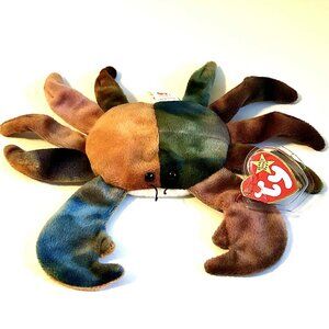 NWT Ty Original BEANIE BABIES “Claude the Crab” 1996 Rare Collectible w Errors